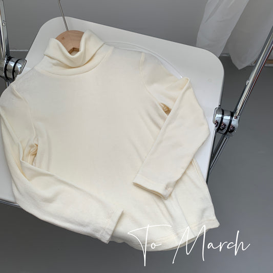 Turtleneck Cotton Long Sleevs Top