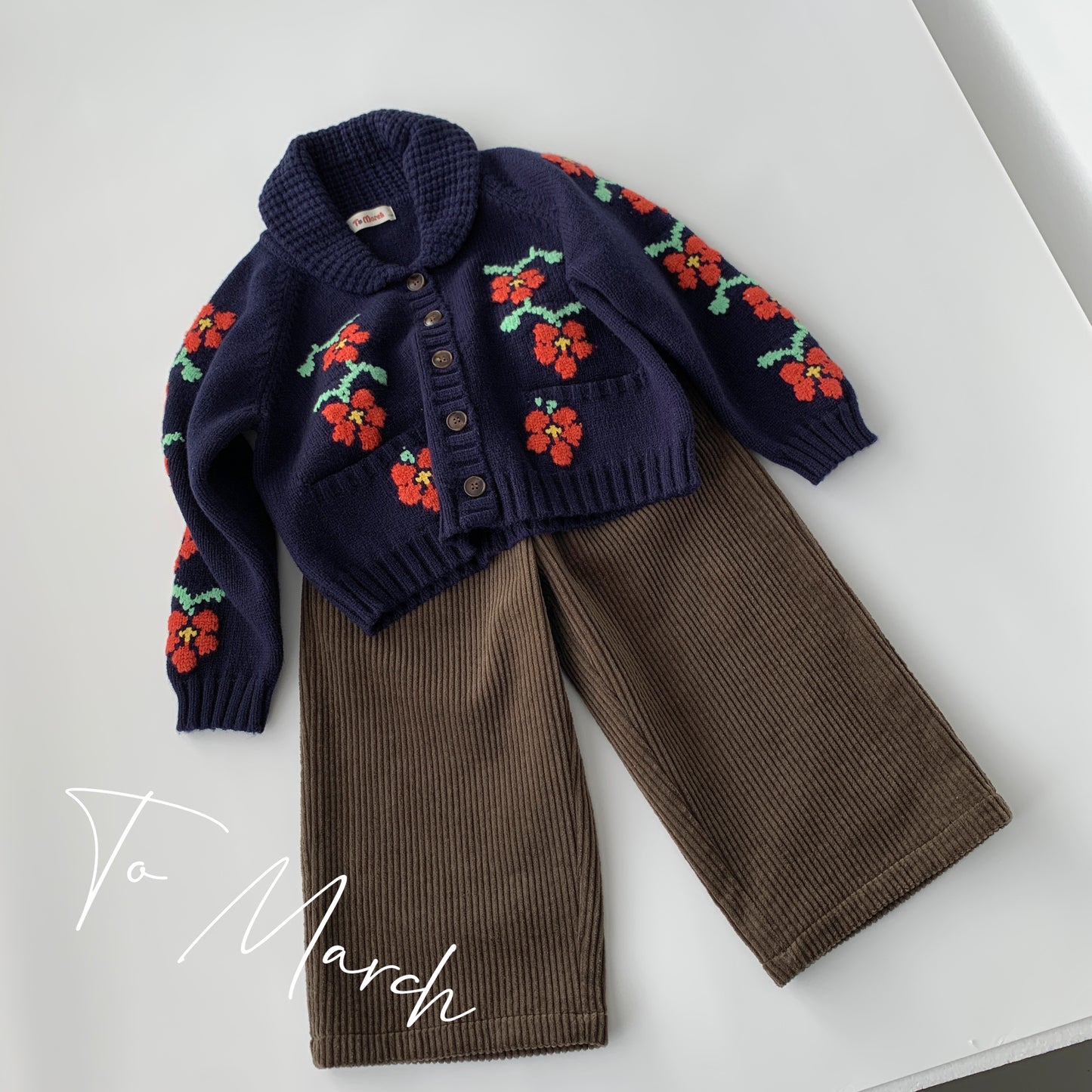 Corduroy Wide-leg Trousers