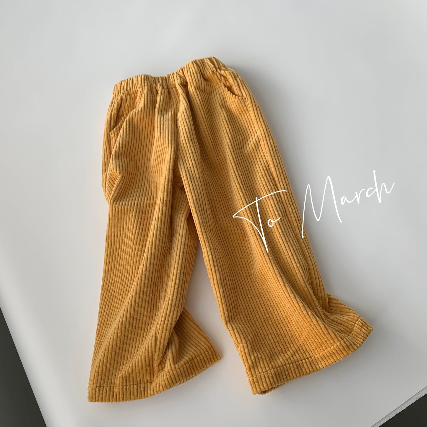 Corduroy Wide-leg Trousers