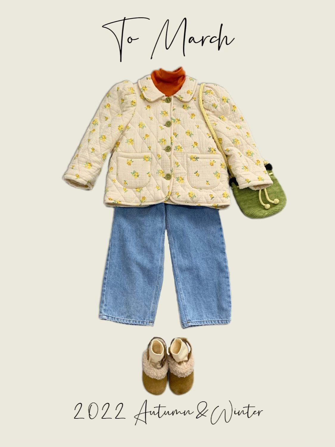 Floral Combined Quilted Jacket