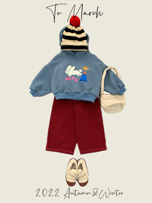 Wide Trousers With Contrast Stich