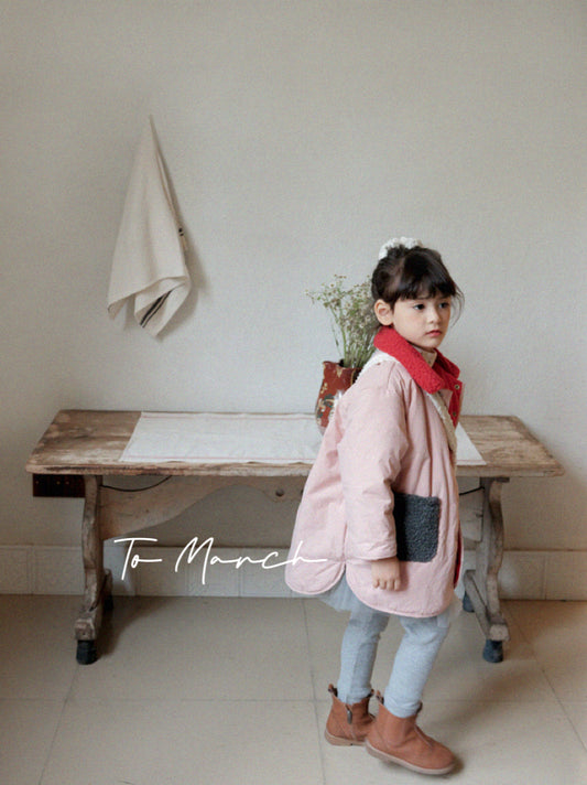 Quilted Jacket with Faux Collar