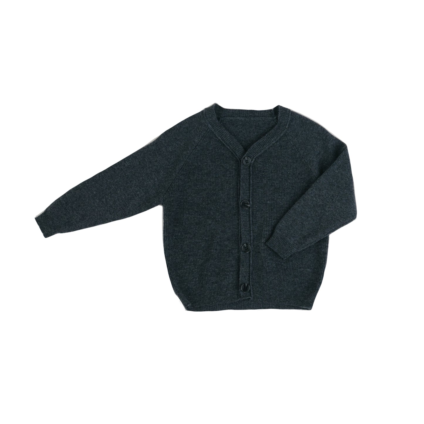 Little Musician Basic Charcoal Cardigan