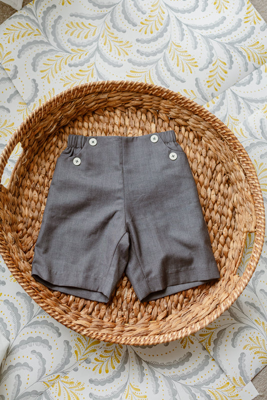 Little Musician Mid Length Shorts - Grey