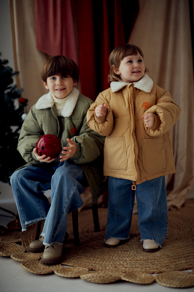 Little Lion Feather And Down Puffer Jacket