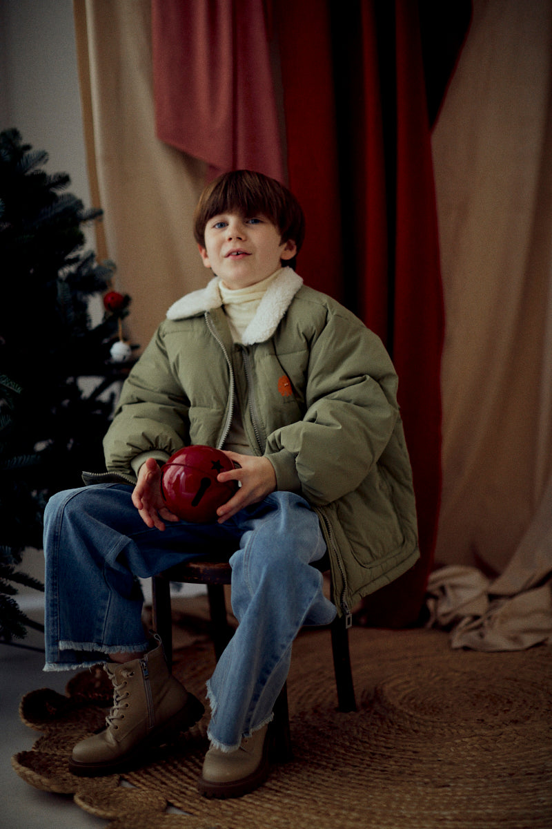 Little Lion Feather And Down Puffer Jacket