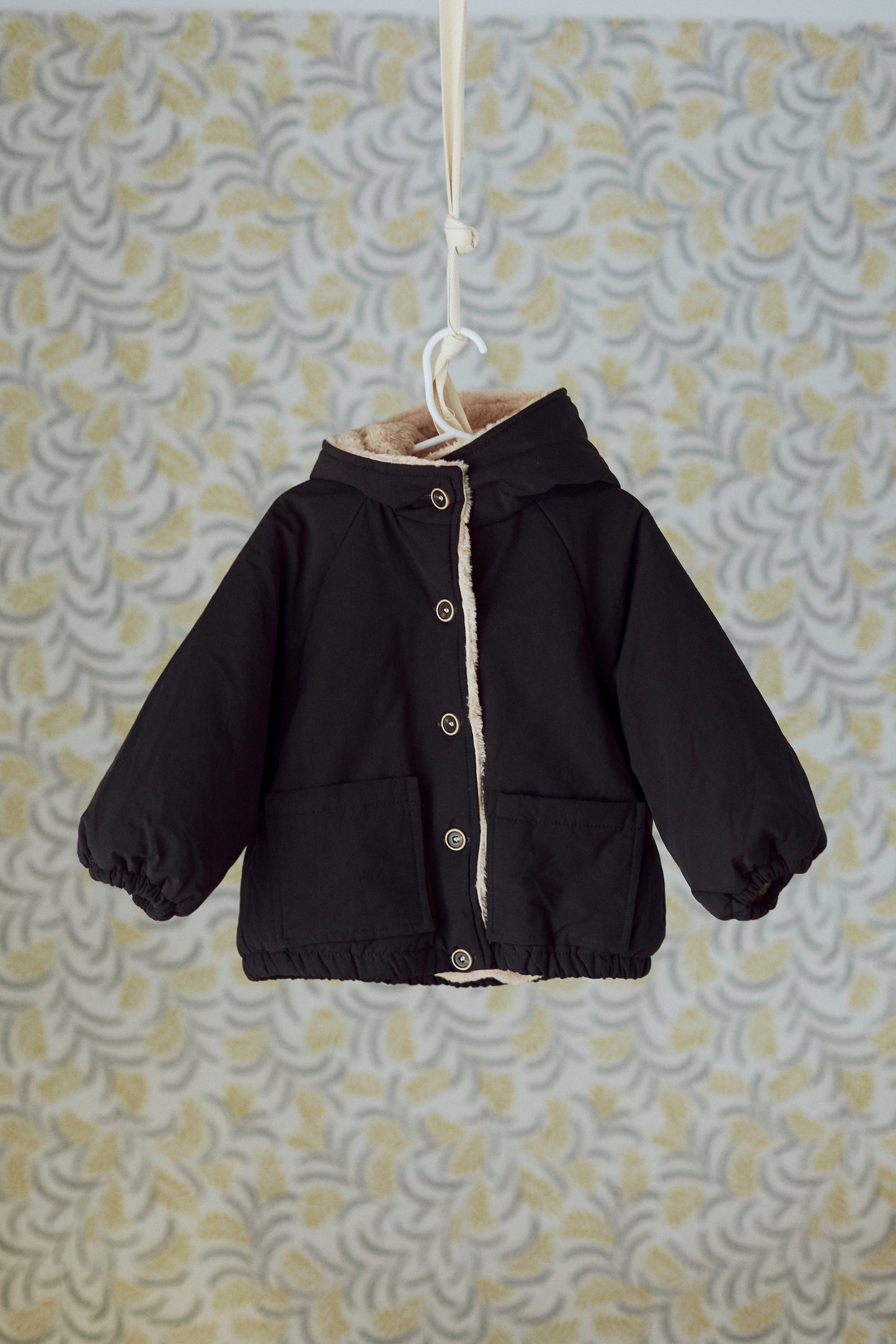 Faux Fur Puffer Coat With Hood