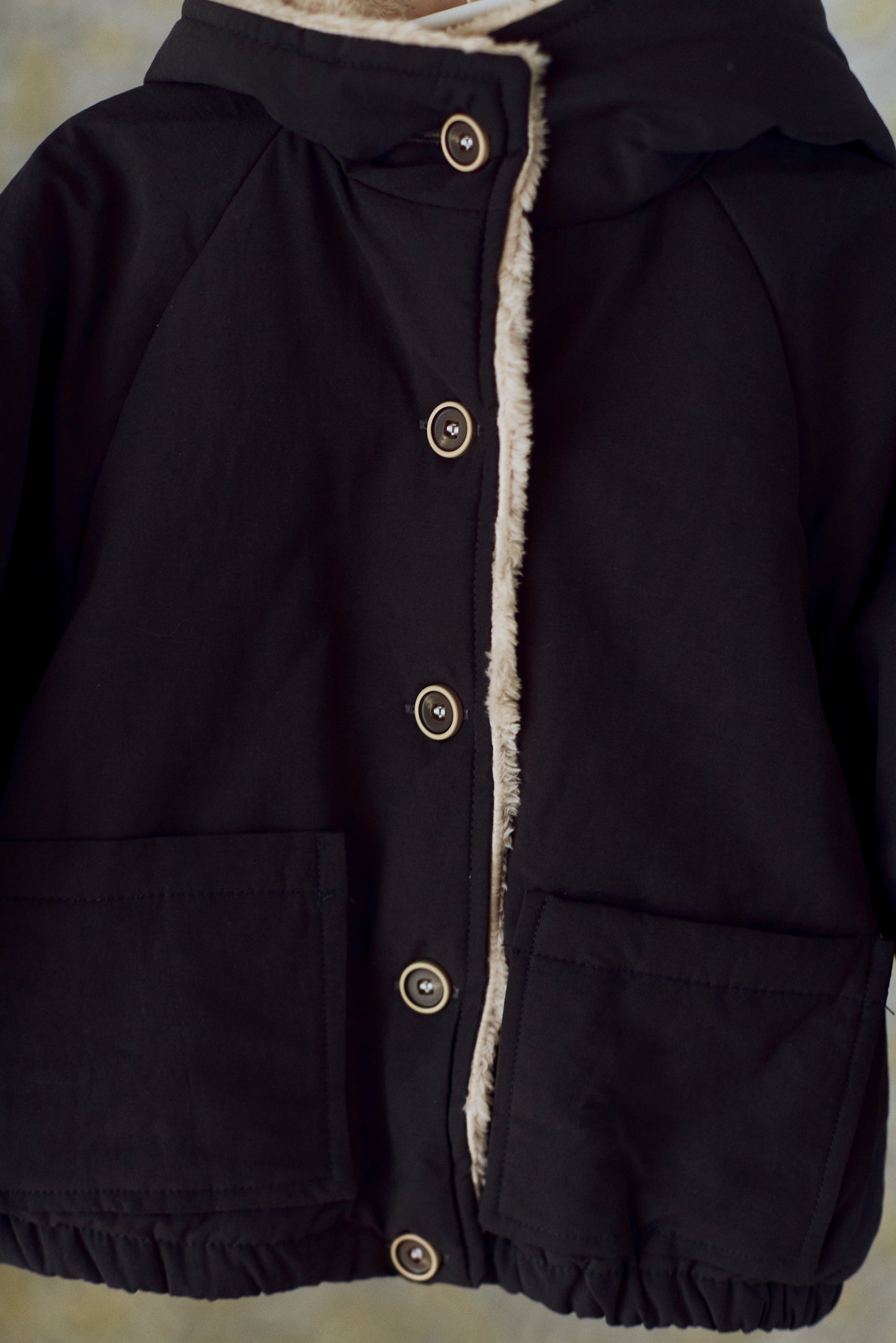 Faux Fur Puffer Coat With Hood