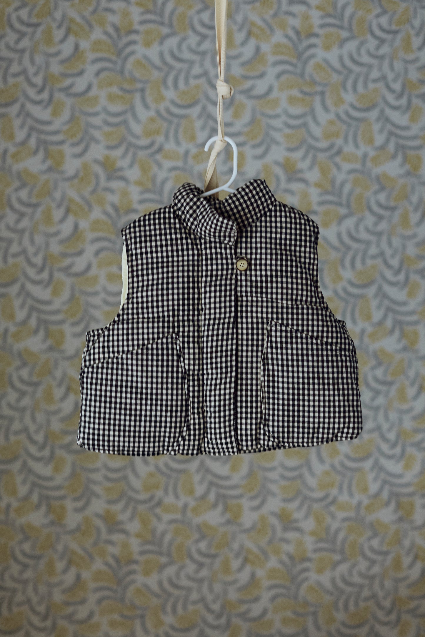 Plaid Padded Vest