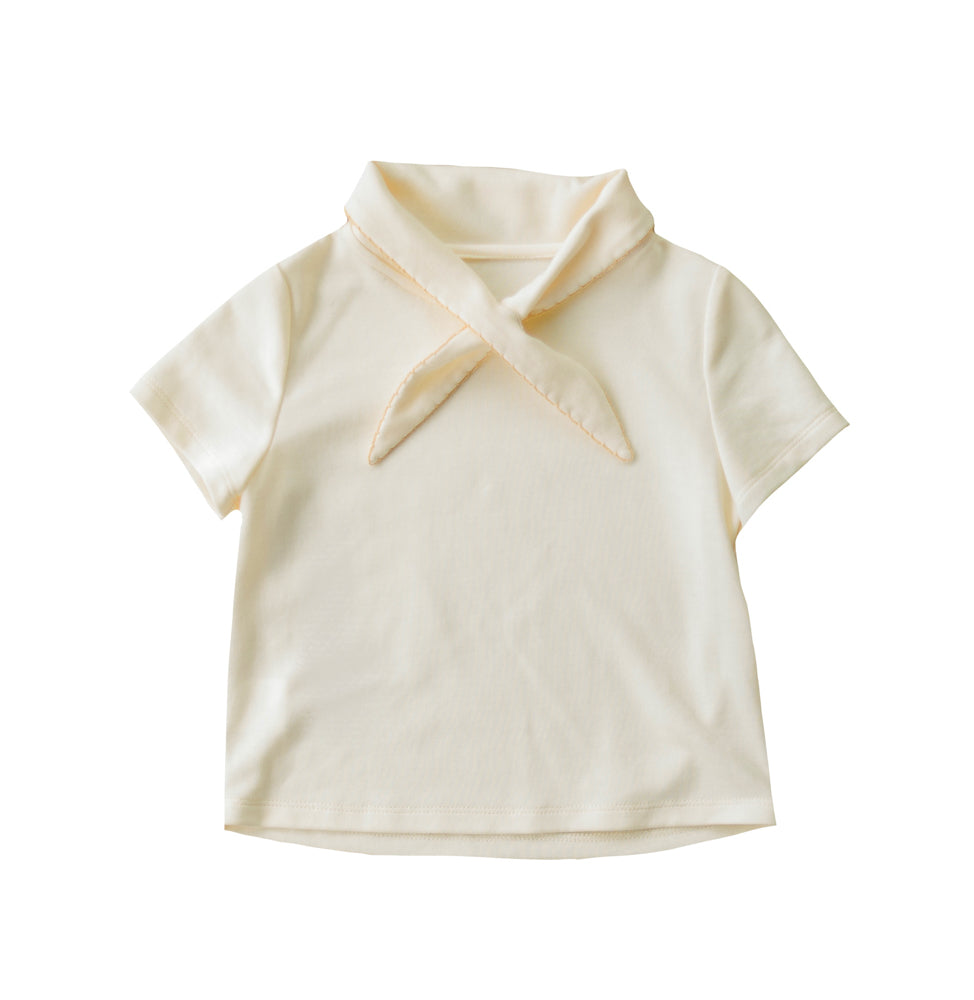 Little Musician Creamy Cotton Tie Outfit
