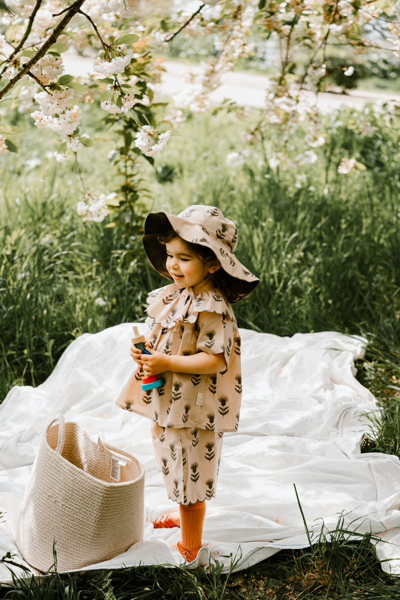 DANDELION GIRLS PUFF SLEEVES TOP AND SHORTS