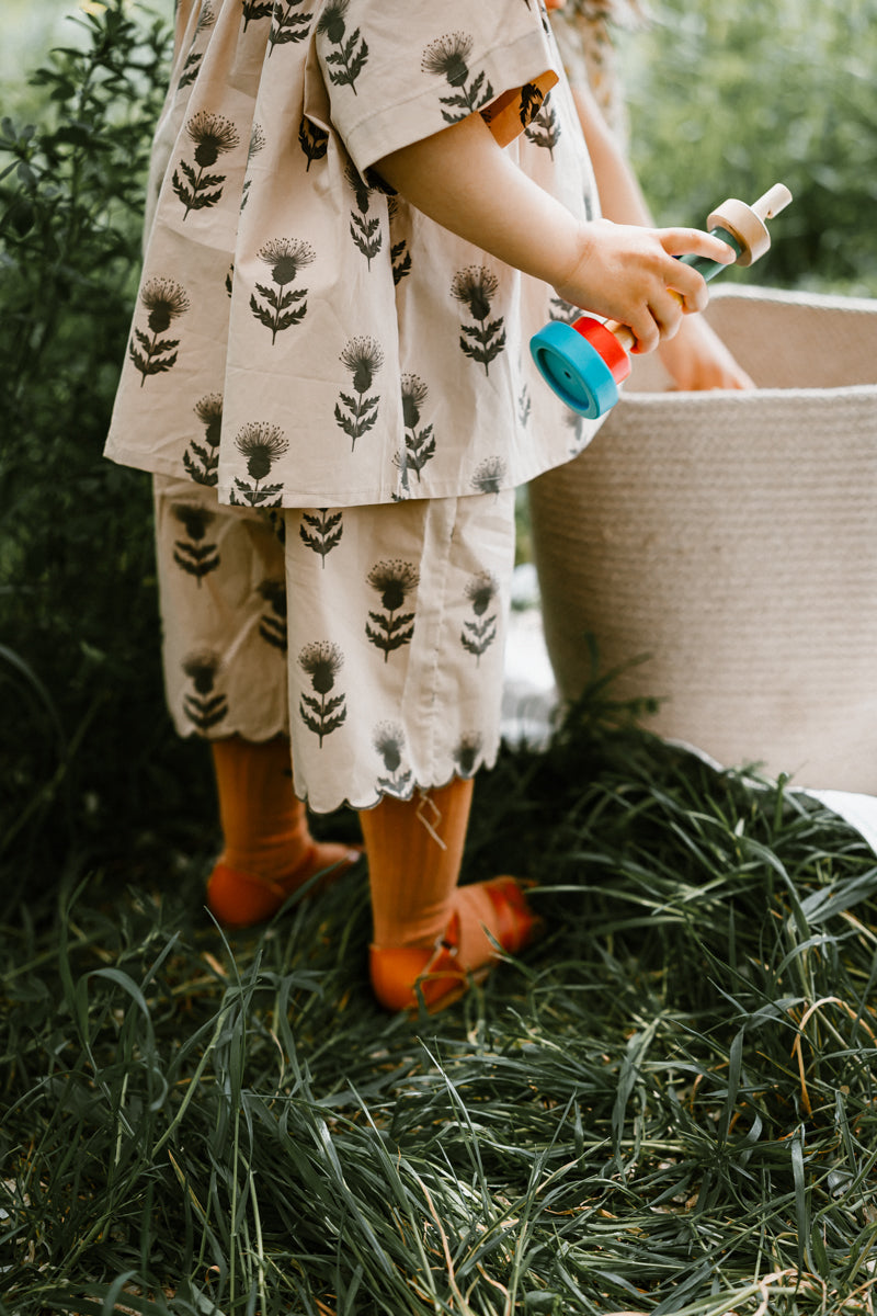 DANDELION GIRLS PUFF SLEEVES TOP AND SHORTS