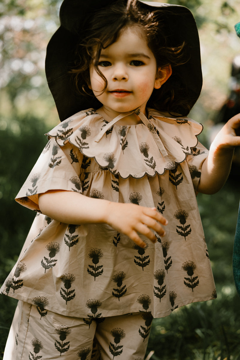 DANDELION GIRLS PUFF SLEEVES TOP AND SHORTS