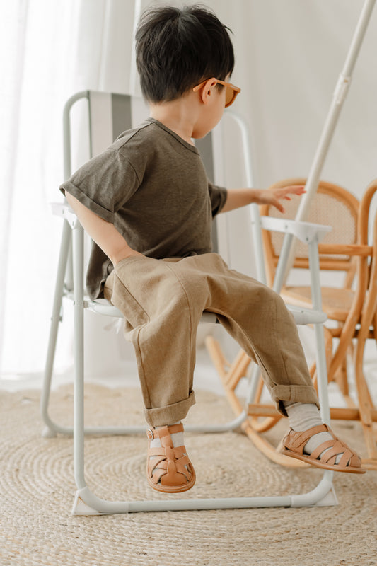 LELE JOVE RAMIE-BLEND DRAWSTRING TROUSERS