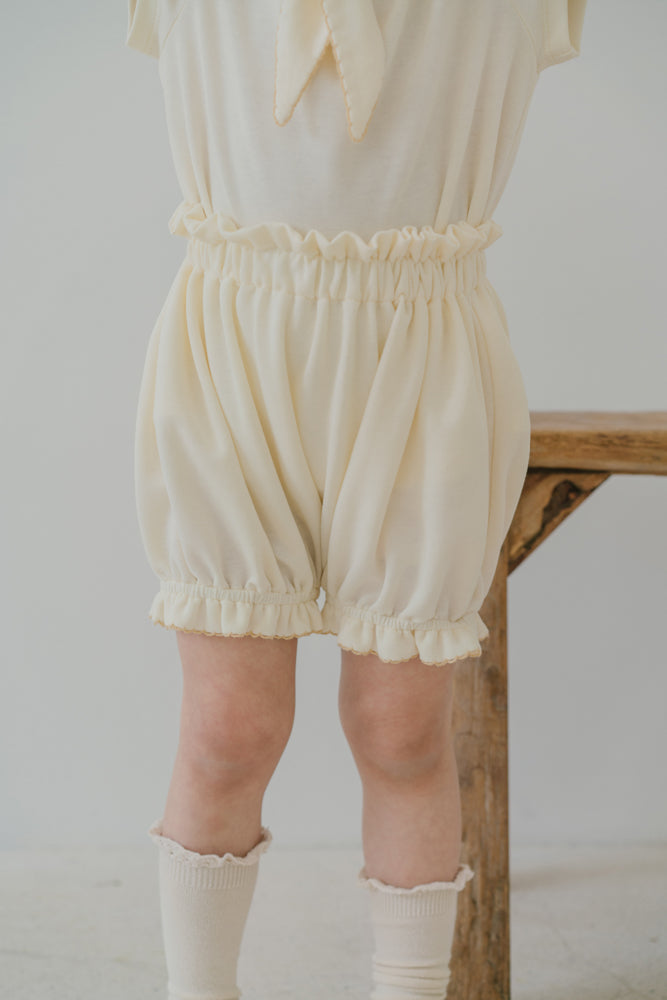Little Musician Creamy Cotton Tie Outfit