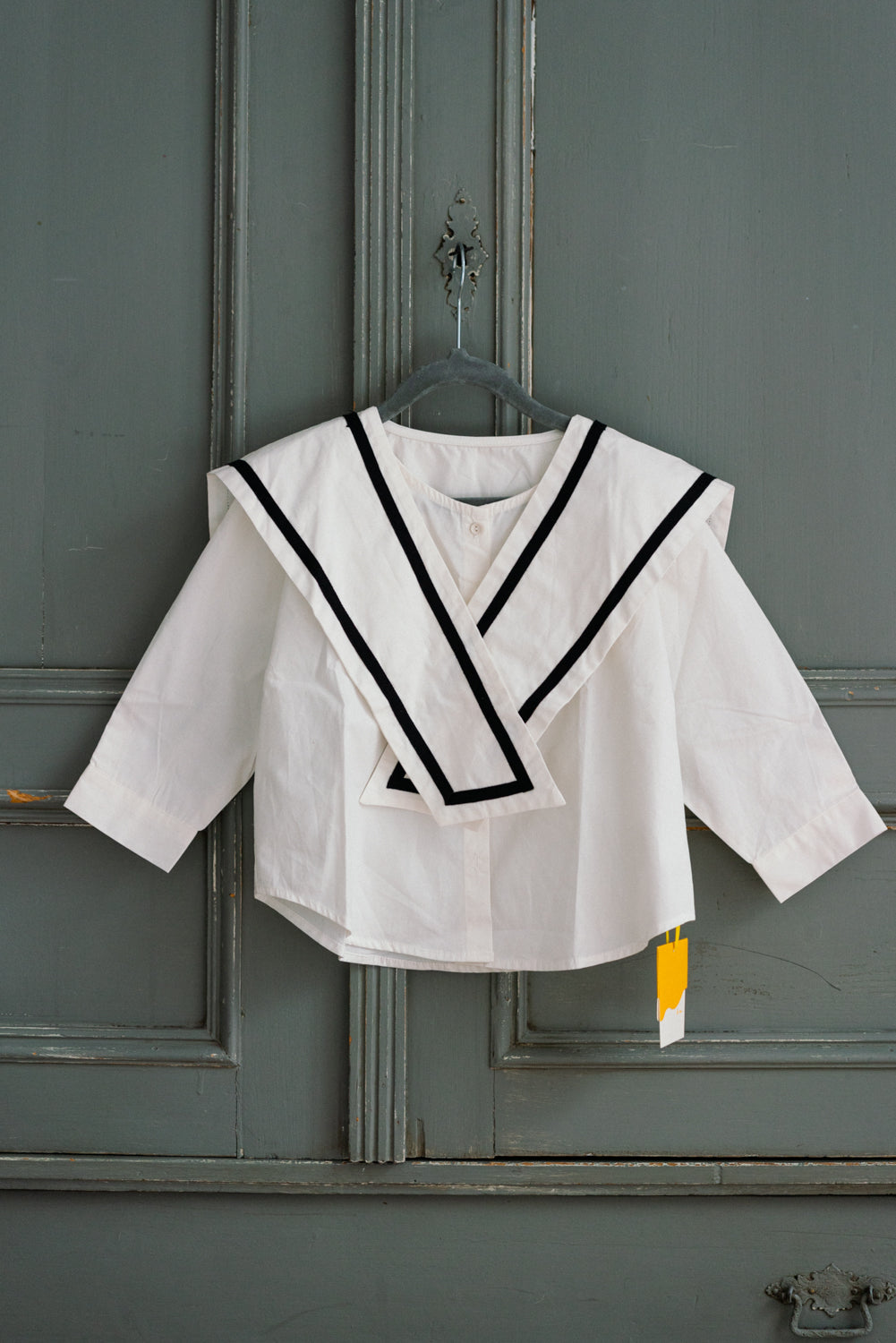 Little Musician White Sailor Collar Shirt