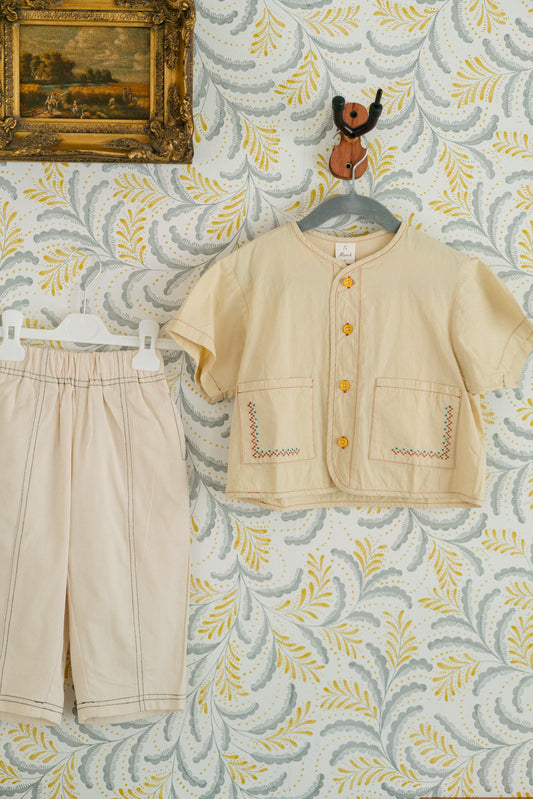 Little Little Short Sleeve T Shirt - Apricot