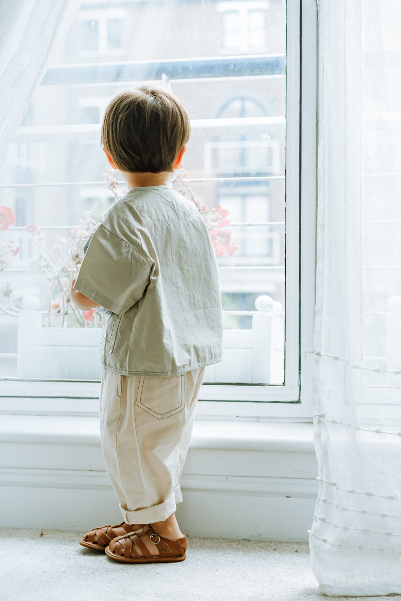 Little Little Casual Trousers Beige