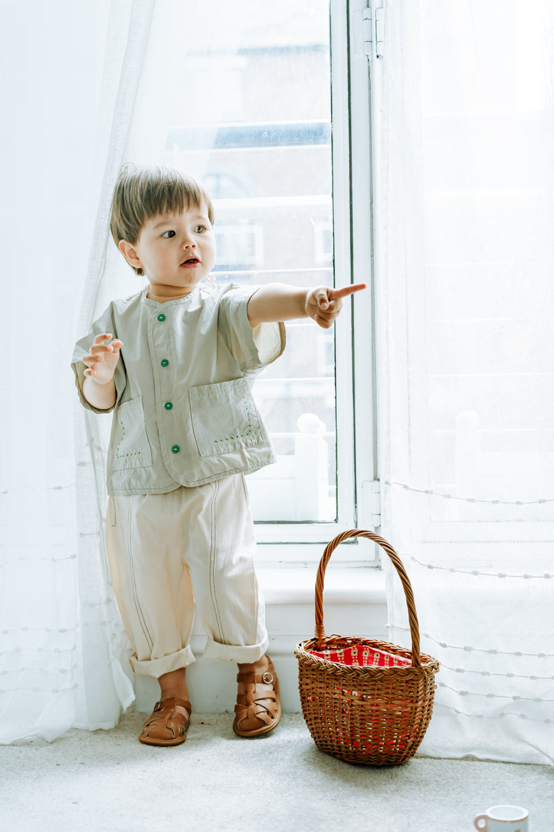 Little Little Casual Trousers Beige