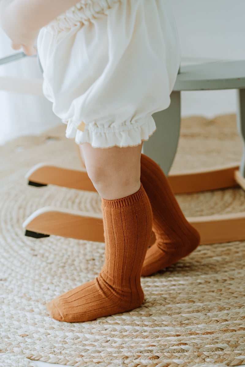 Little Little Ribbed Knee High Socks