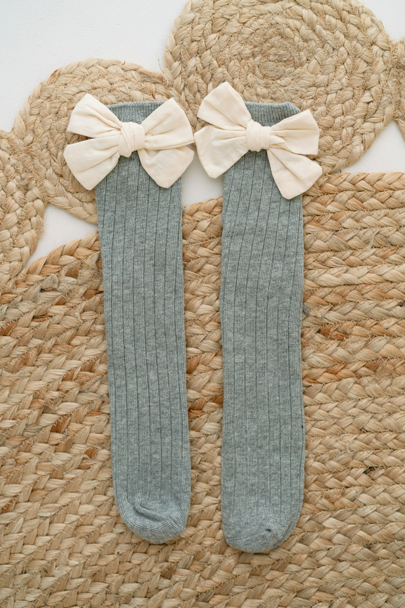 Little Little Girls Socks With Cotton Bow