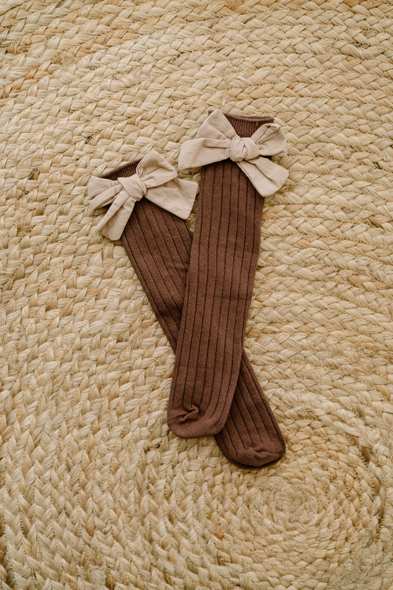 Little Little Girls Socks With Cotton Bow