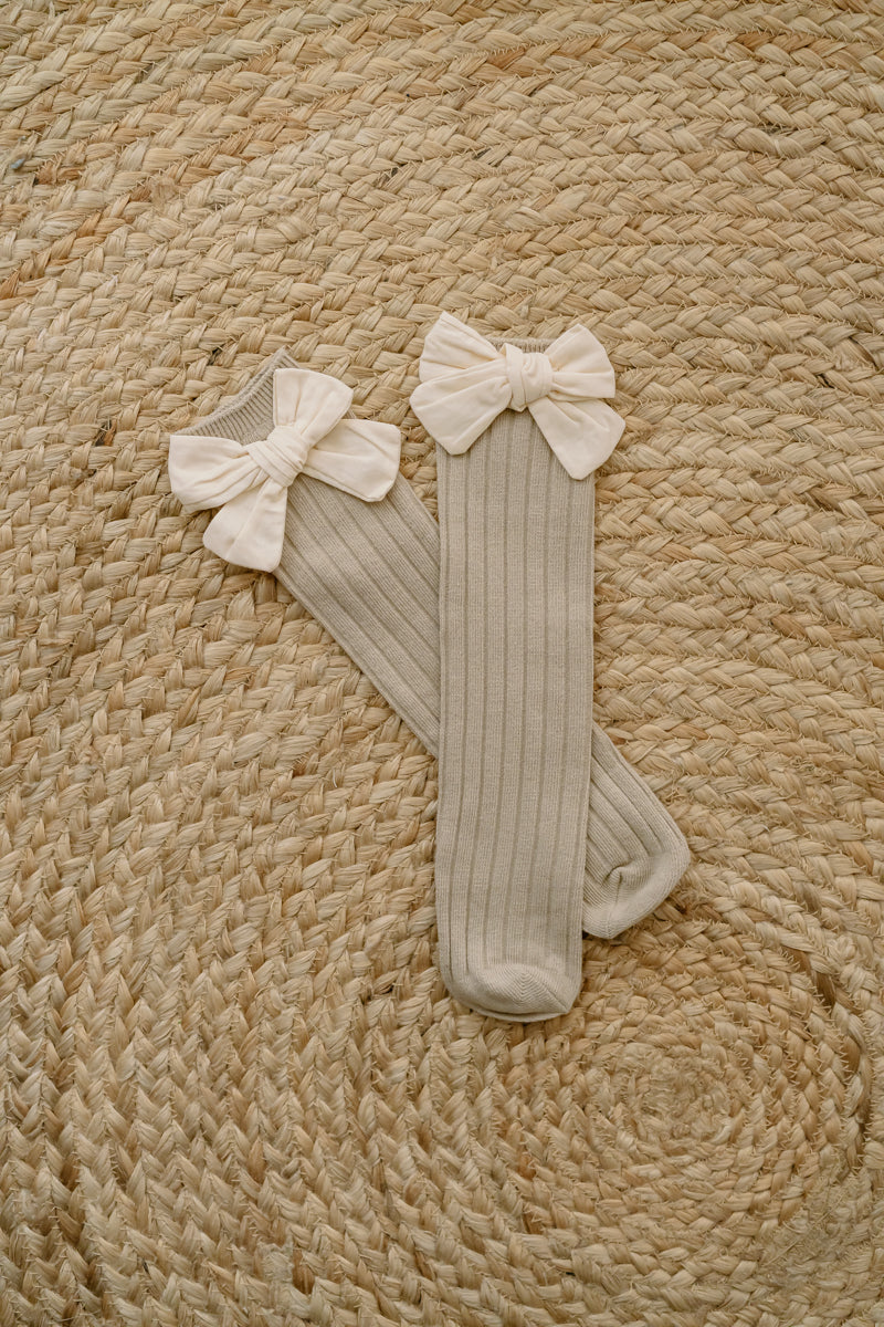 Little Little Girls Socks With Cotton Bow
