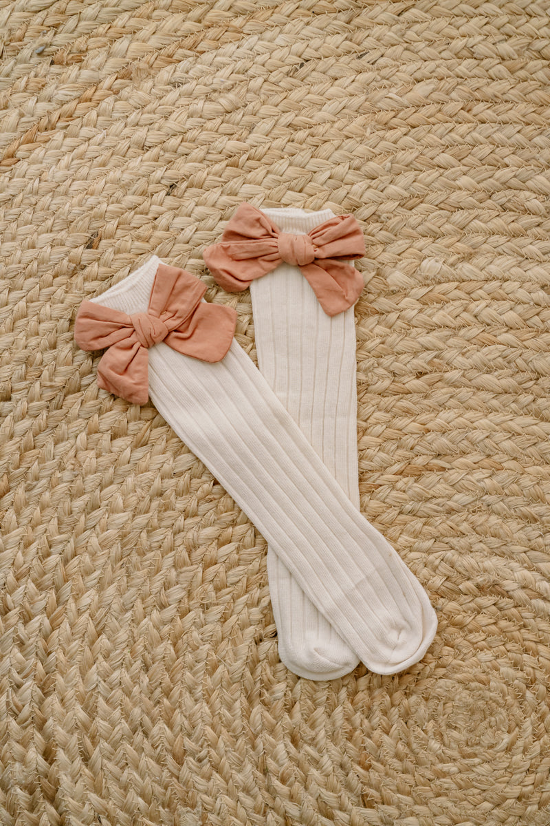 Little Little Girls Socks With Cotton Bow