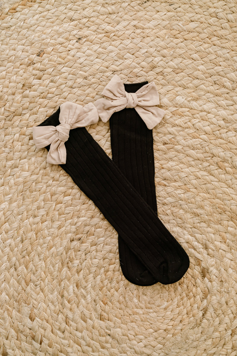 Little Little Girls Socks With Cotton Bow