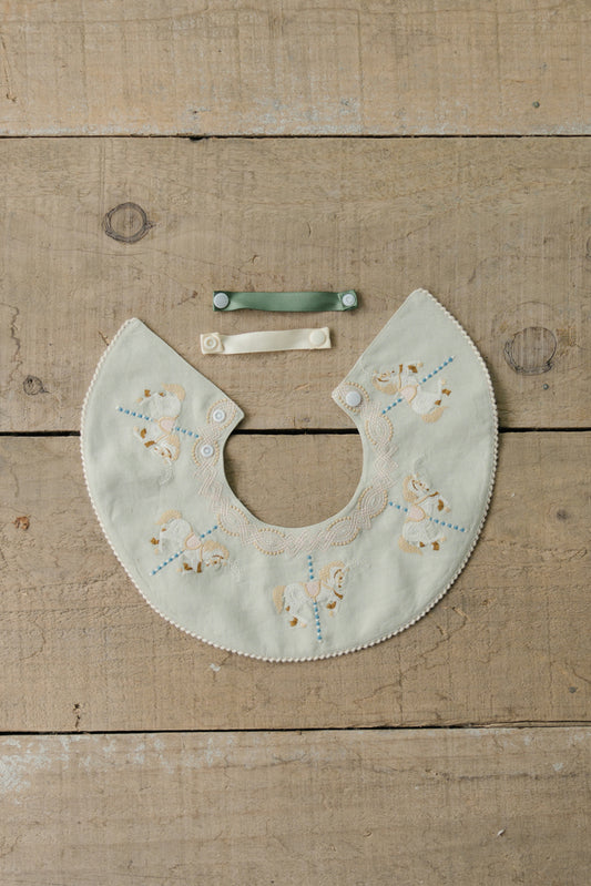 Little Musician Carousel Mint Ice Cream Collar Bibs
