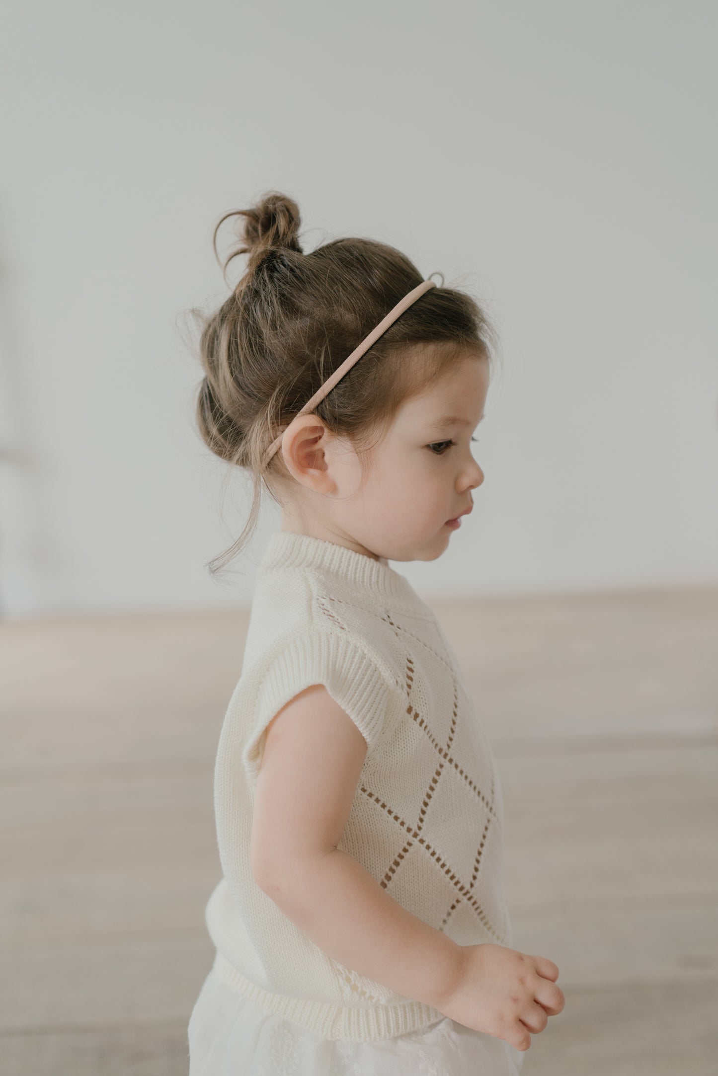 Little Musician Creamy Knitted Vest