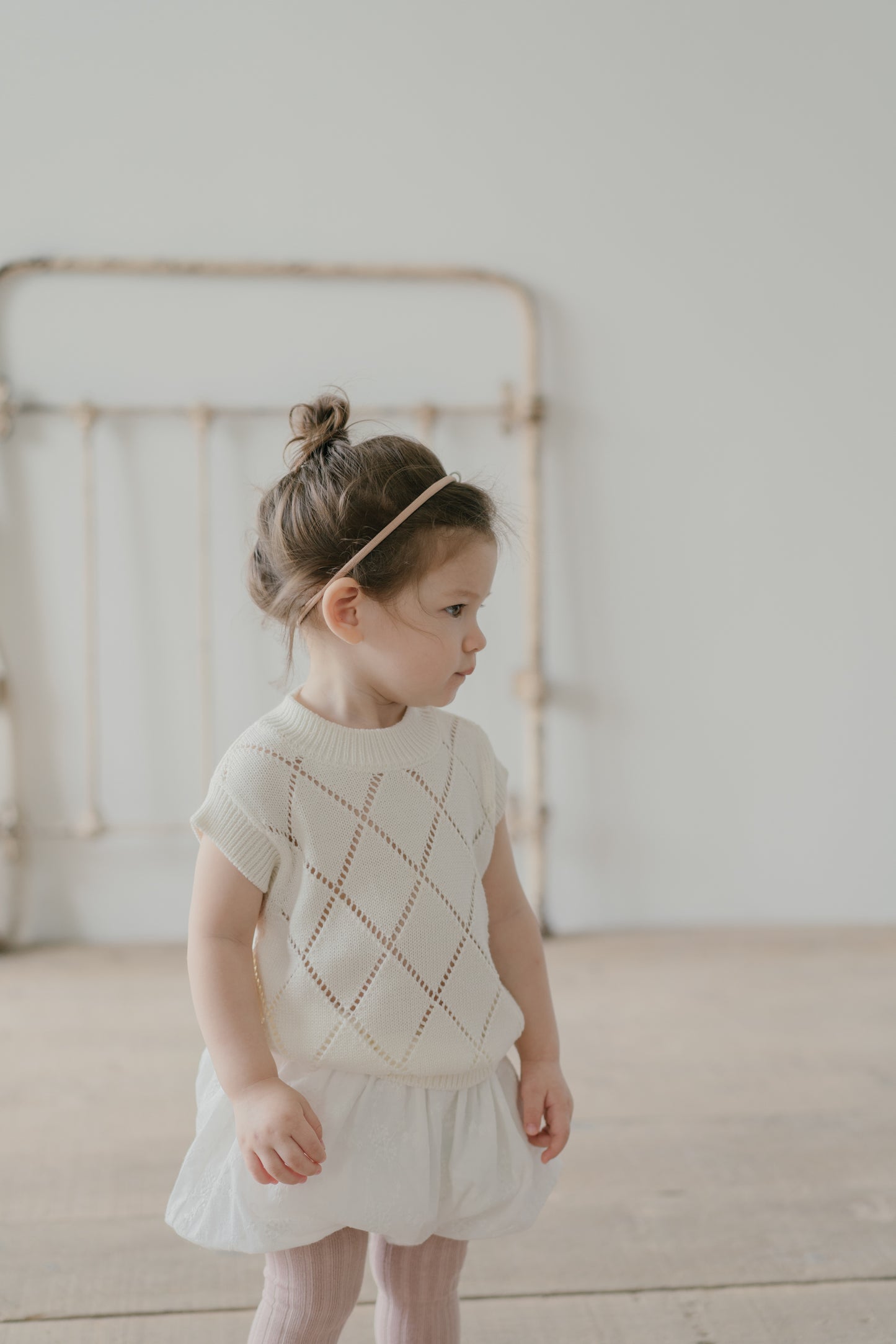 Little Musician Creamy Knitted Vest