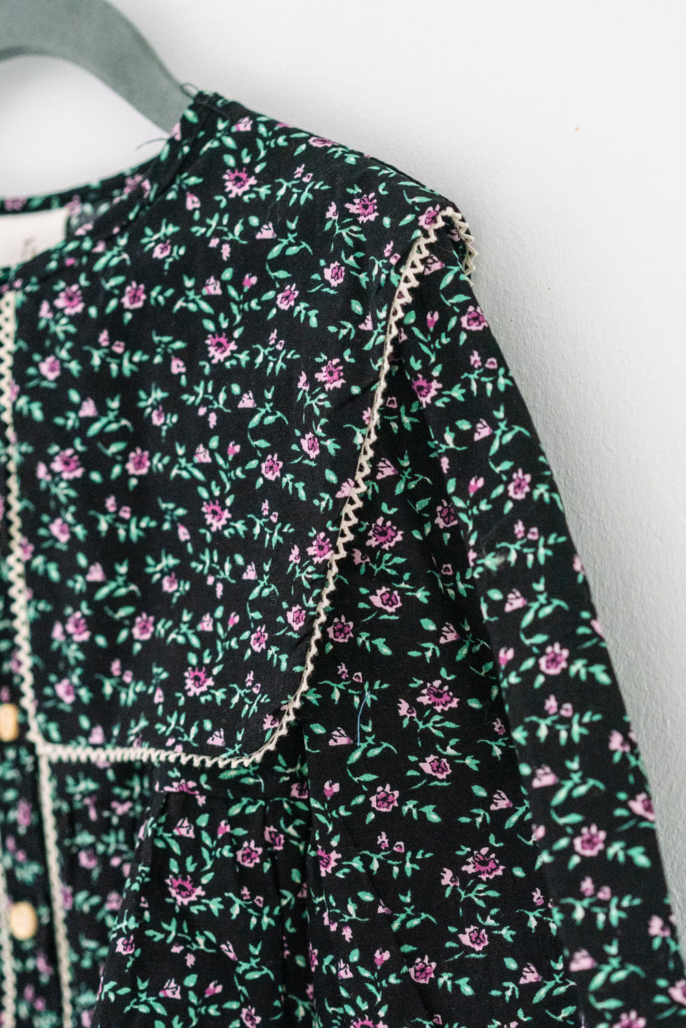 Little Little Statement Square Collar Floral Shirt