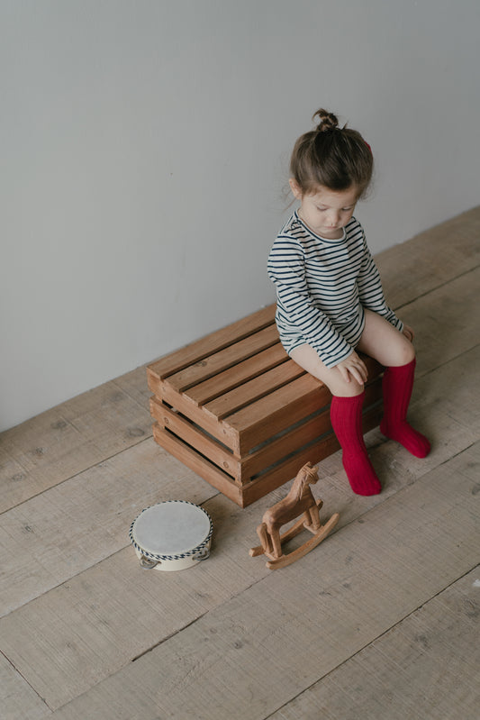 Little Musician Navy Stripe Bodysuit