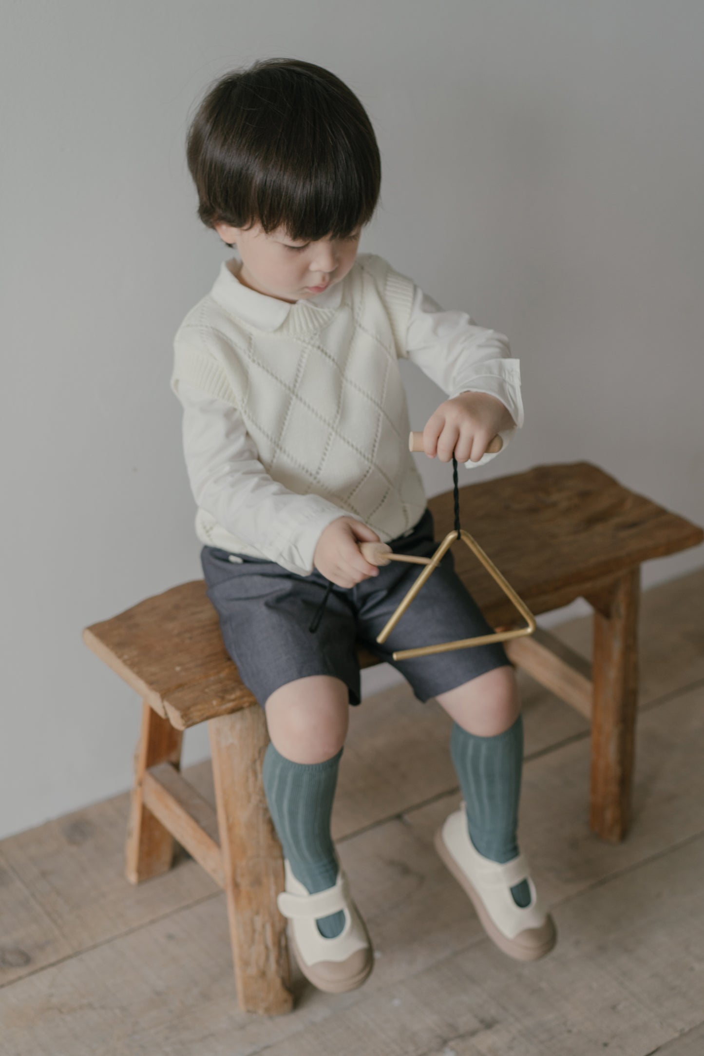 Little Musician Mid Length Shorts - Grey