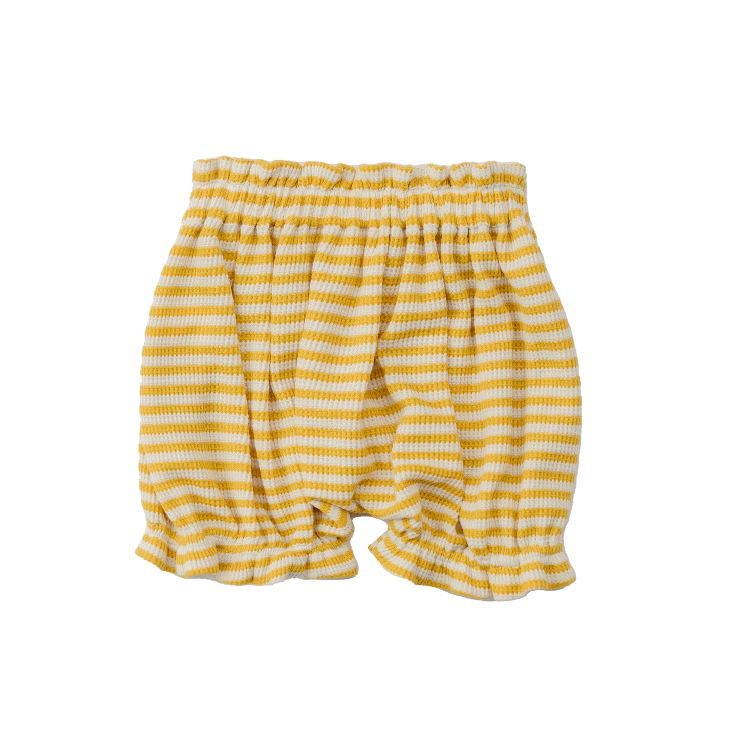 WAFFLE KNIT STRIPE YELLOW OUTFIT