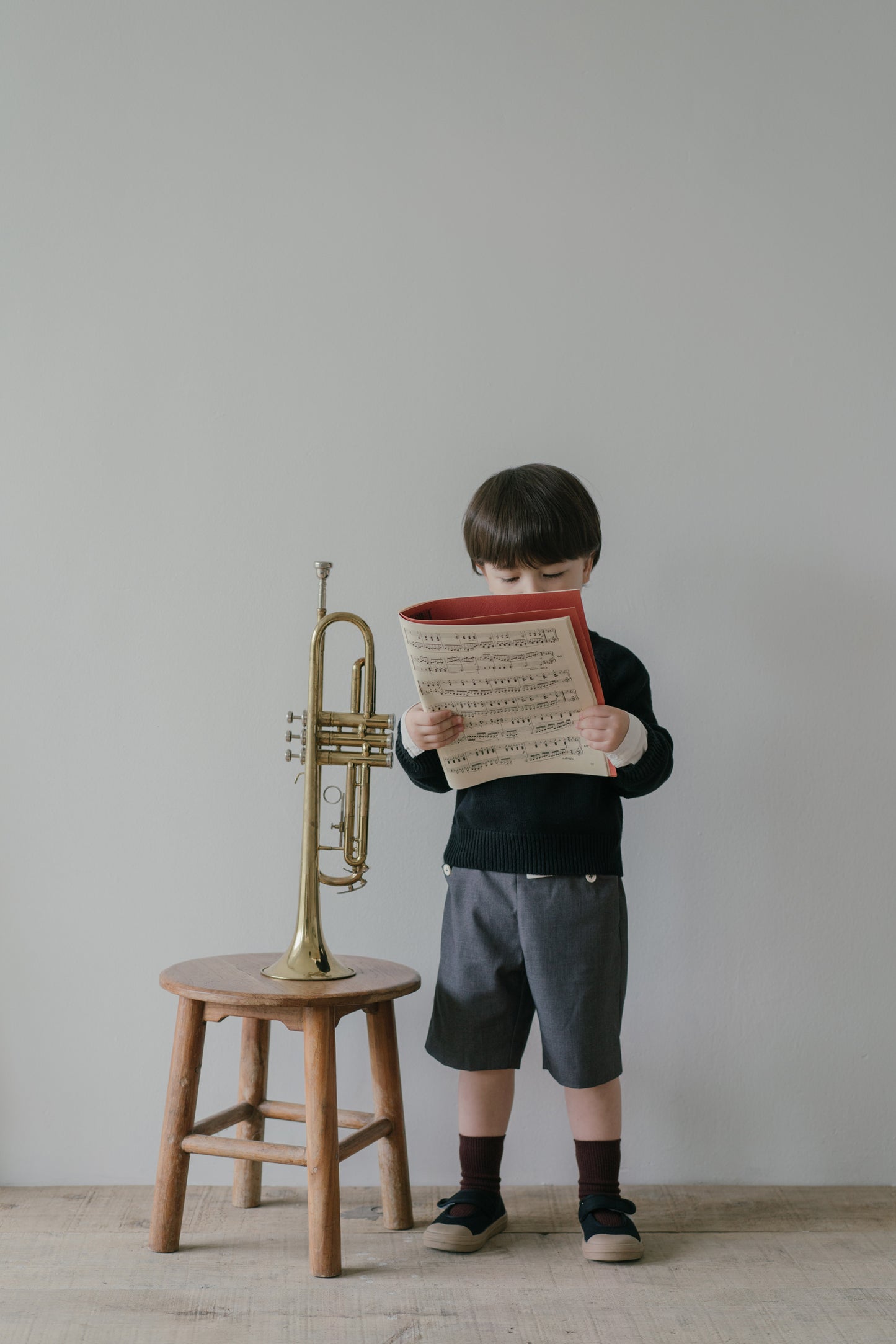 Little Musician Mid Length Shorts - Grey