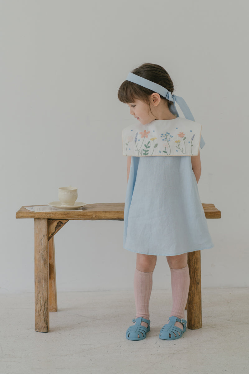 ALICE IN WONDERLAND STATEMENT COLLAR DRESS