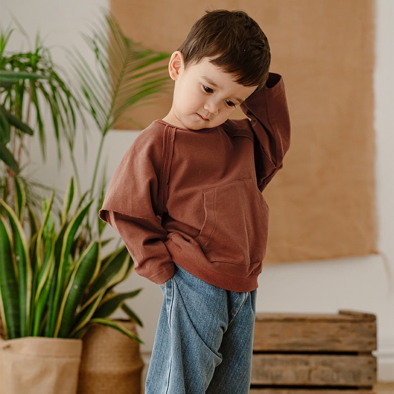 Lele Jove Basic Sweatshirt With Pockets
