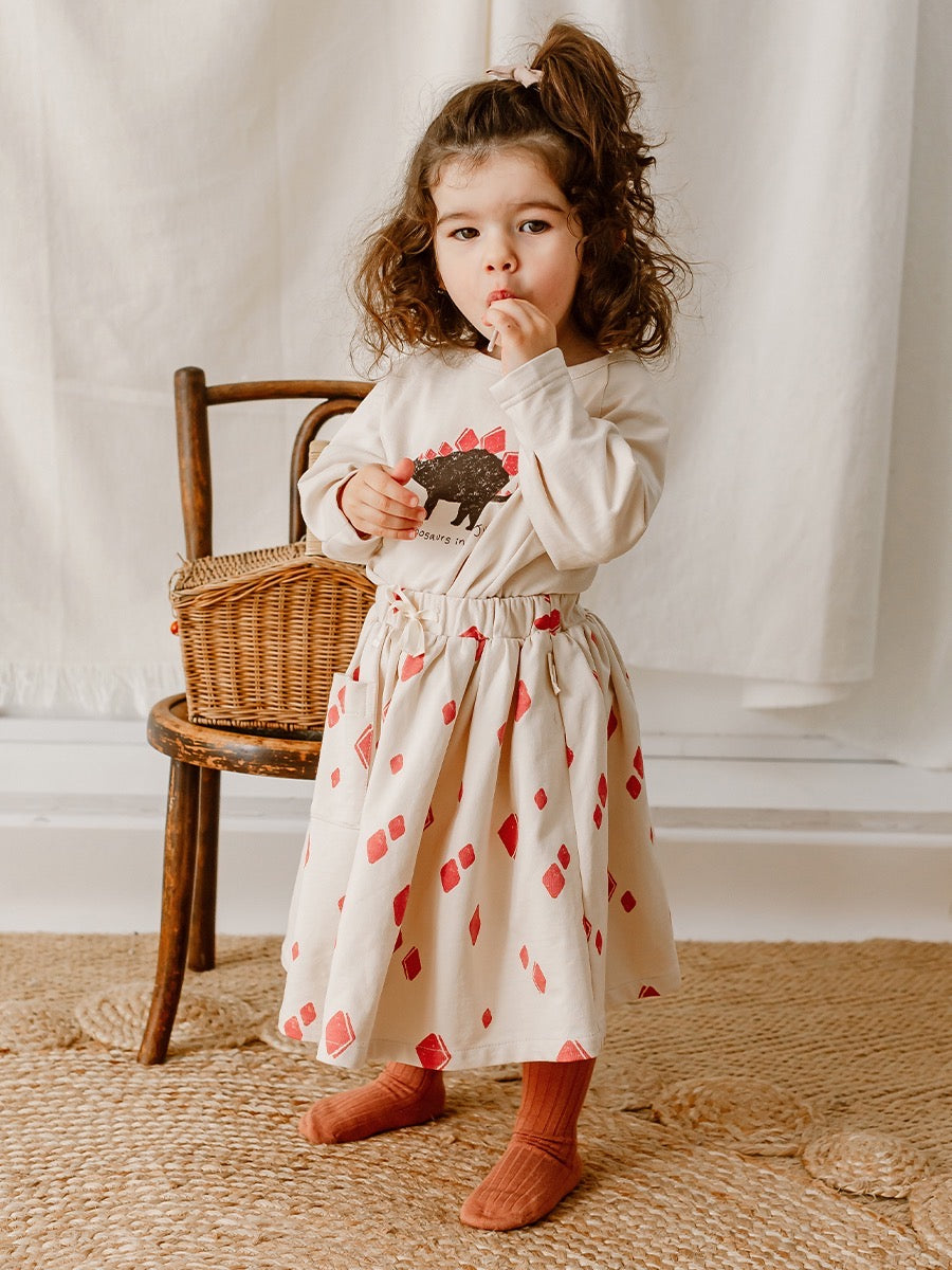 Lele Jove Relaxed Patterned Skirt