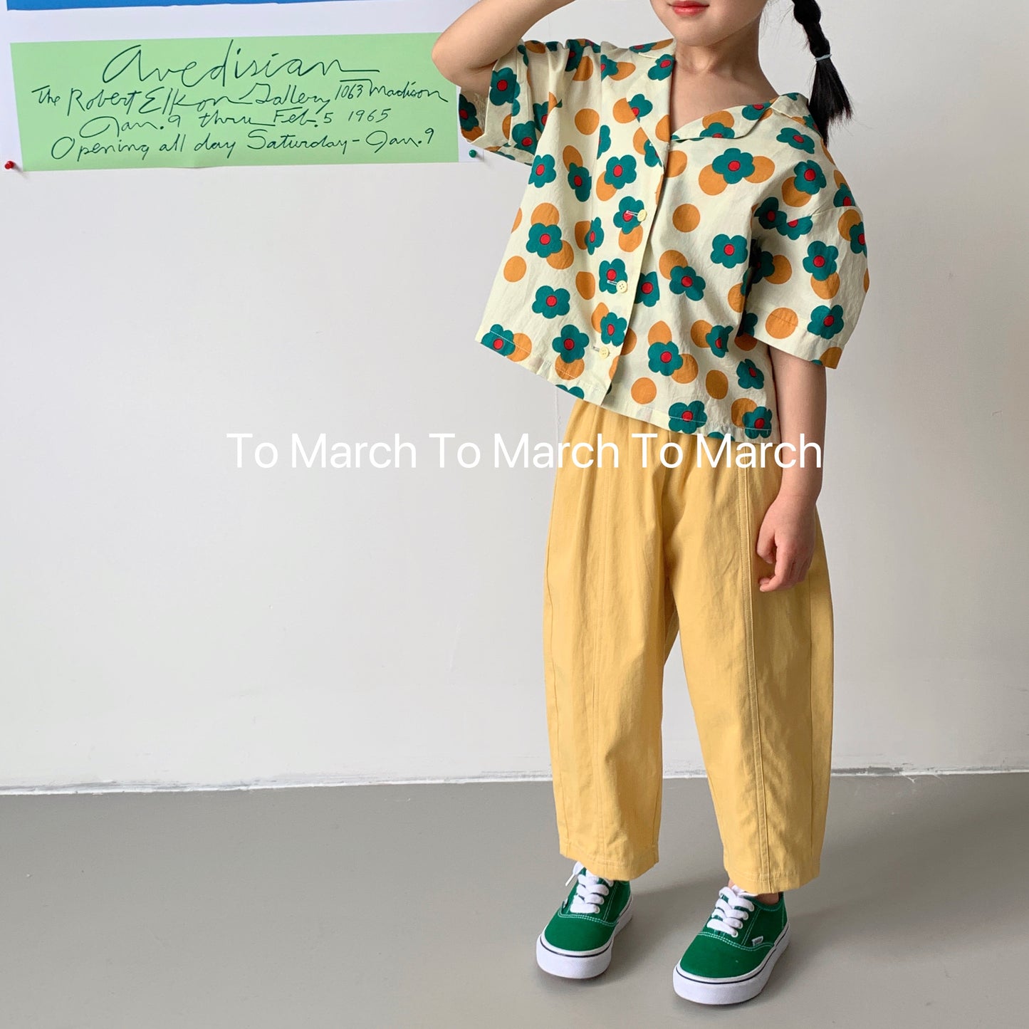 Little Little Casual Trousers Yellow