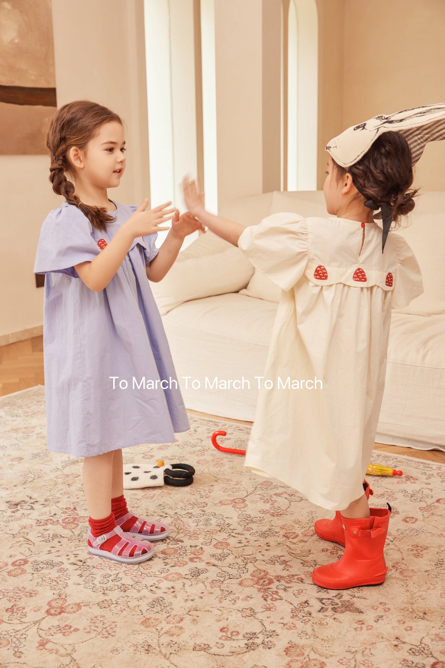 Little Little Mushrooms Short Sleeve Dress - Yellow