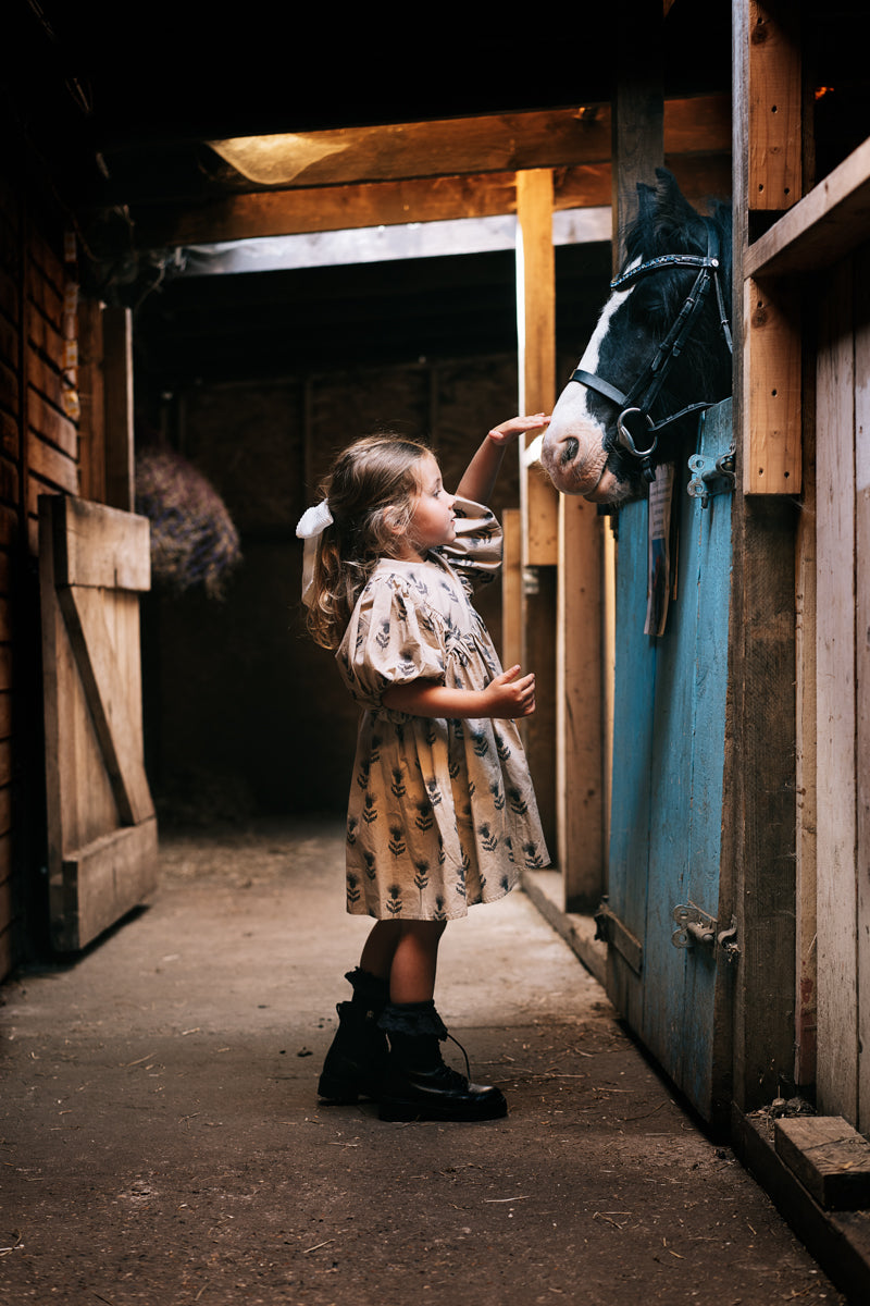 DANDELION GIRLS SHORT PUFF SLEEVES DRESS
