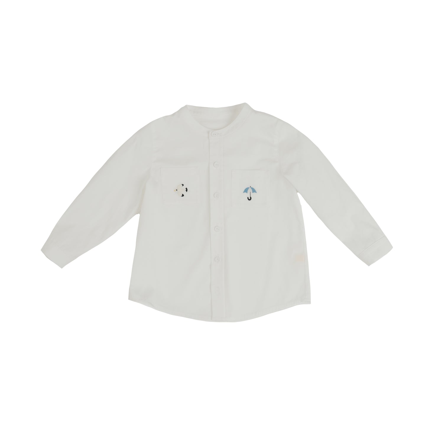 Little Musician White Shirt With Embroidery Details