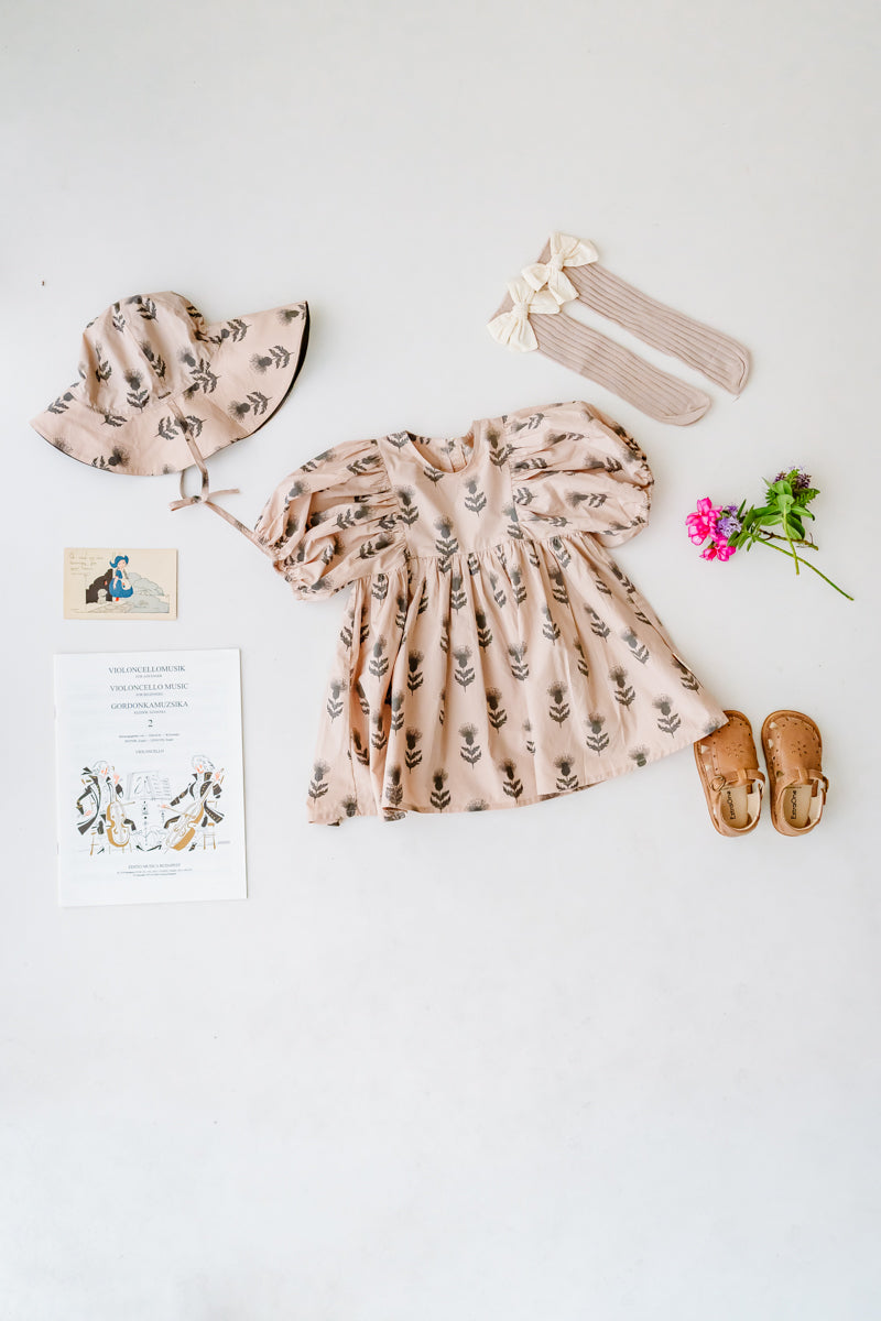 DANDELION GIRLS SHORT PUFF SLEEVES DRESS