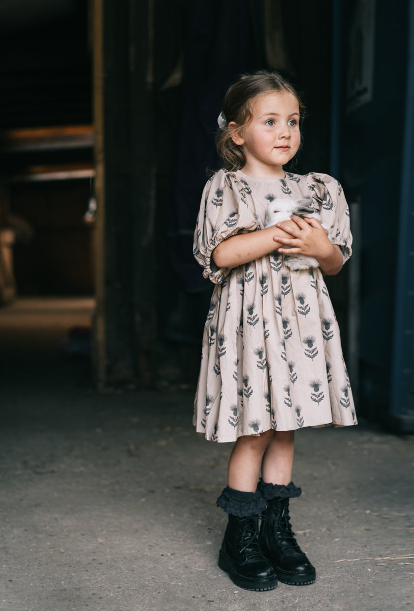 DANDELION GIRLS SHORT PUFF SLEEVES DRESS