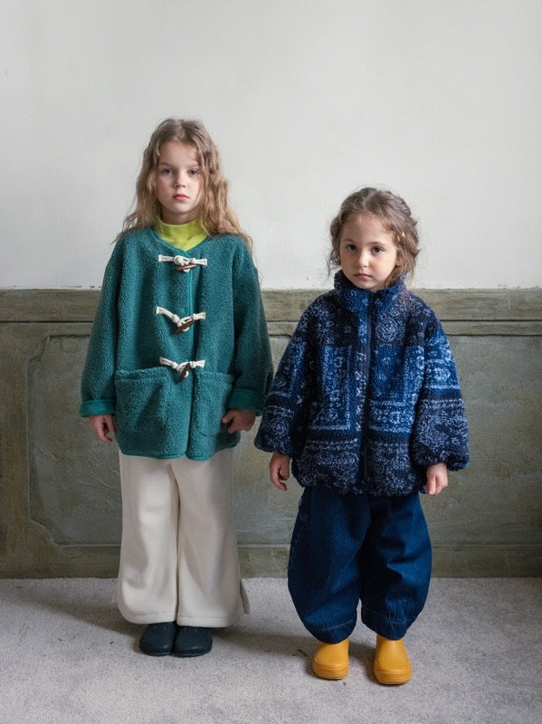 Traditional Wooden Toggle Fastenings Faux Jacket