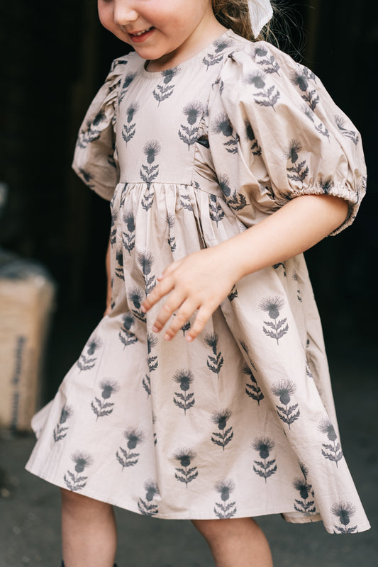 DANDELION GIRLS SHORT PUFF SLEEVES DRESS