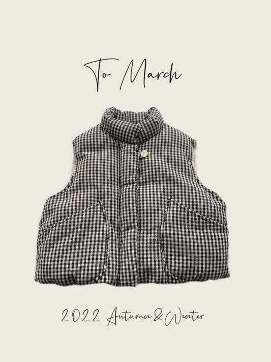 Plaid Padded Vest
