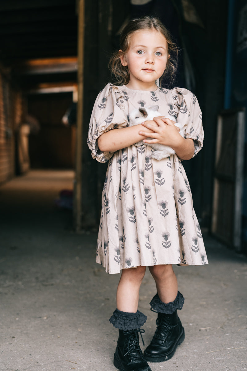 DANDELION GIRLS SHORT PUFF SLEEVES DRESS
